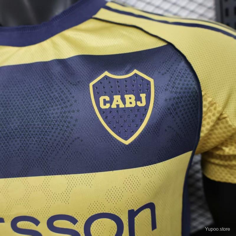 Camisola CA Boca Juniors 2025-26 Alternativa Amarela Versão Jogador