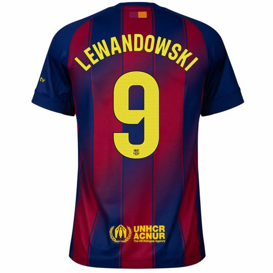 Camisola FC Barcelona 2025-26 Principal Versão Adepto LEWANDOWSKI #9