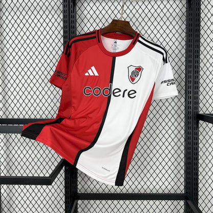 Camisola CA River Plate 2025-26 Alternativa Vermelha Versão Adepto