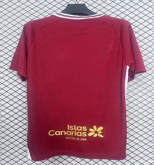 Camisola CD Tenerife 2025-26 Alternativa Vermelha Versão Adepto