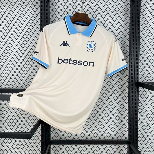 Camisola Racing Club 2025-26 Alternativa Branca Versão Adepto