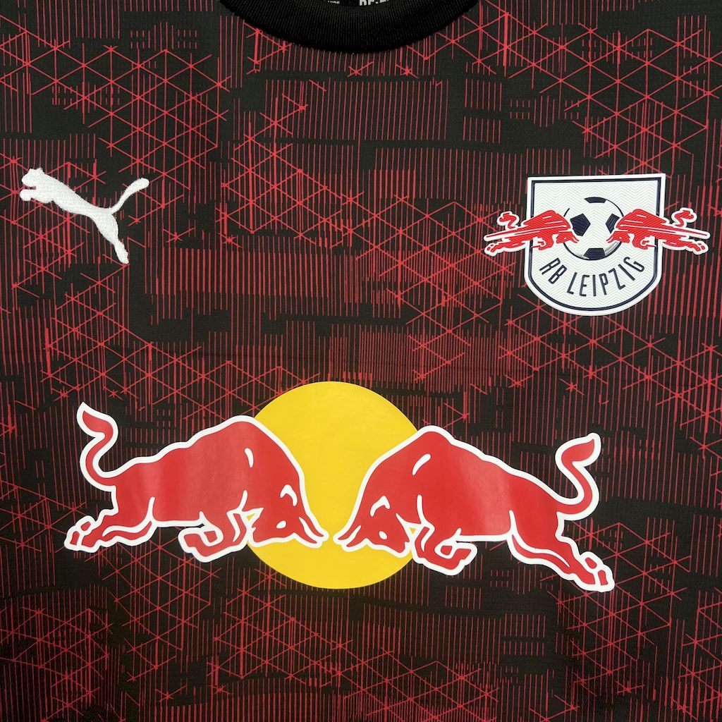 Camisola RB Leipzig 2025-26 Alternativa Vermelha Versão Adepto