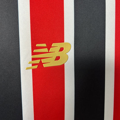Camisola São Paulo FC 2025-26 Alternativa Riscas Lisa Versão Mulher