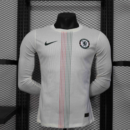 Camisola Manga Comprida CHE 2025-26 Alternativa Branca Versão Jogador