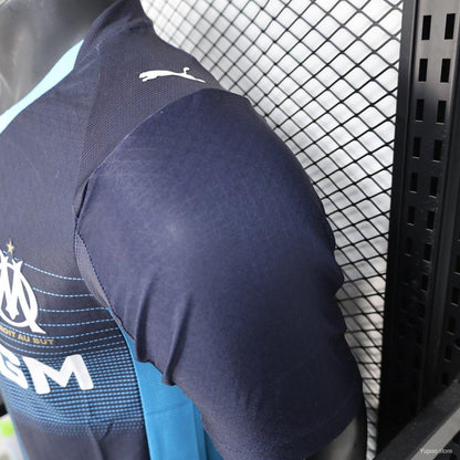 Camisola Olympique Marselha 2025-26 Alternativa Azul Versão Jogador