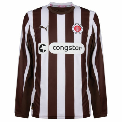 Camisola Manga Comprida FC St. Pauli 2025-26 Principal Versão Adepto