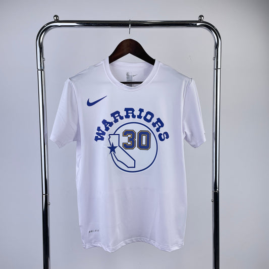 Tshirt NBA Golden State Warriors Dri-Fit Curry #30 Branca