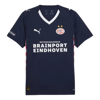 Camisola PSV Eindhoven 2025-26 Alternativa Azul Versão Adepto