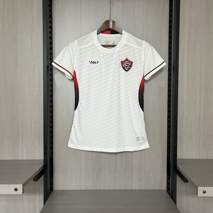Camisola EC Vitoria 2025-26 Alternativa Branca Lisa Versão Mulher