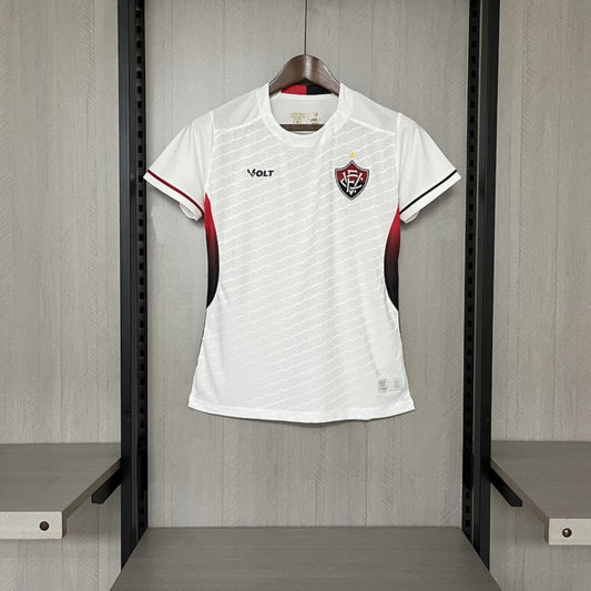 Camisola EC Vitoria 2025-26 Alternativa Branca Lisa Versão Mulher