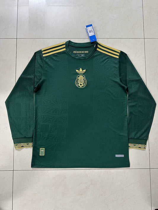 Camisola Manga Comprida Mexico 2025 Edição Gold-Cup Versão Adepto