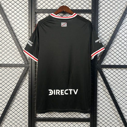 Camisola CA River Plate 2025-26 Alternativa Preta Versão Adepto