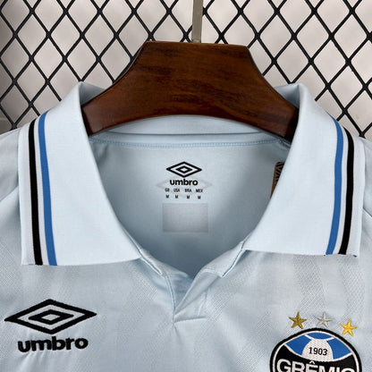Camisola Gremio 2025-26 Alternativa Azul Lisa Versão Adepto
