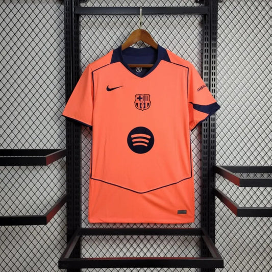 Camisola FC Barcelona 2025-26 Alternativa Laranja Versão Adepto