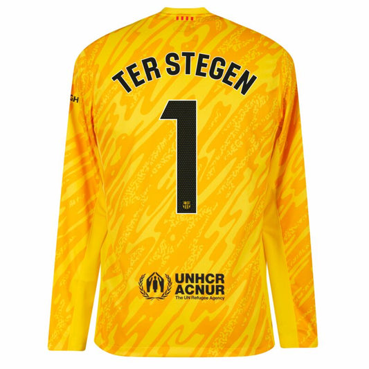 Camisola Manga Comprida FC Barcelona 2024-25 Guarda-Redes Versão Adepto TER STEGEN #1