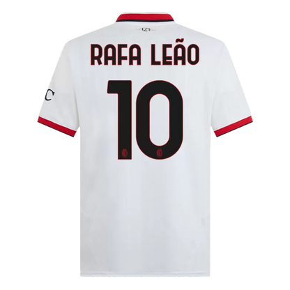 Camisola Ac Milan 2024-25 Alternativa Branca Versão Adepto RAFA LEÃO #10