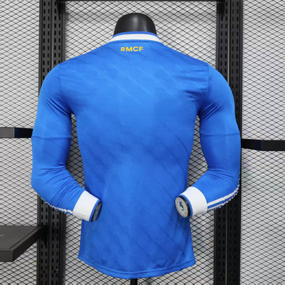 Camisola Manga Comprida Real Madrid CF 2025-26 Alternativa Azul Versão Jogador