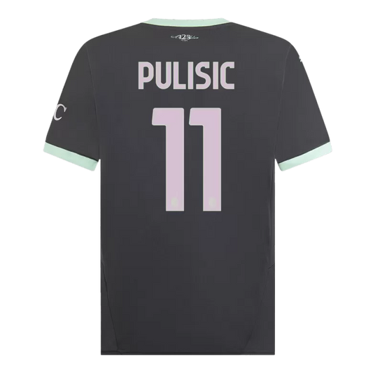 Camisola Ac Milan 2024-25 Alternativa Preta Versão Adepto PULISIC #11