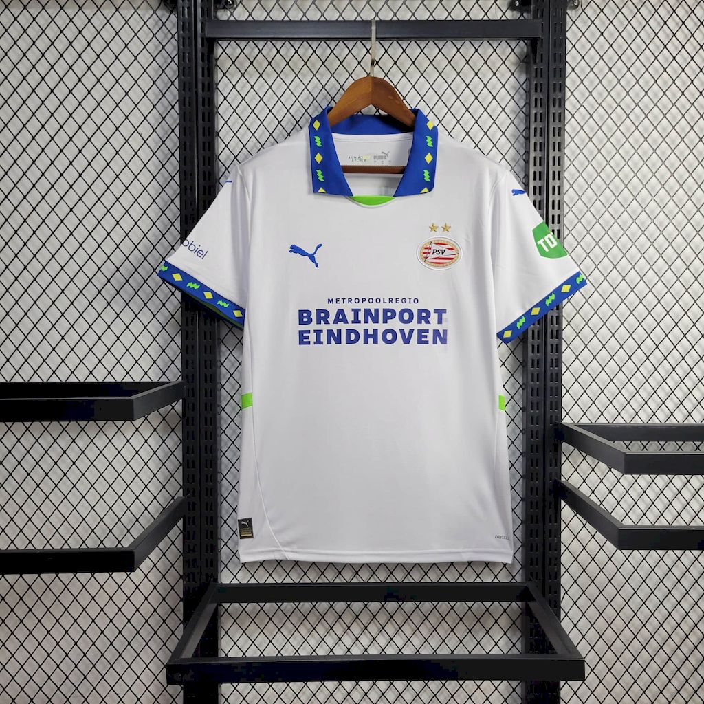 Camisola PSV Eindhoven 2024-25 Alternativa Branca Versão Adepto