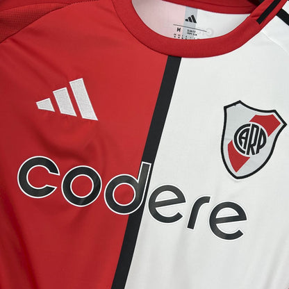 Camisola CA River Plate 2025-26 Alternativa Vermelha Versão Adepto