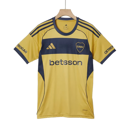 Camisola CA Boca Juniors 2025-26 Alternativa Amarela Versão Adepto