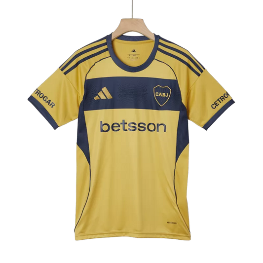 Camisola CA Boca Juniors 2025-26 Alternativa Amarela Versão Adepto