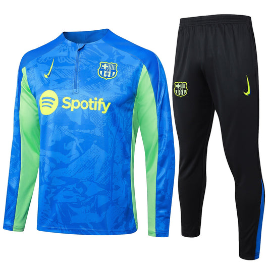 Fato de Treino FC Barcelona 2024-25 - Camisola com Fecho