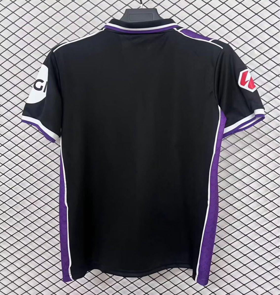 Camisola Real Valladolid CF 2025-26 Alternativa Preta Versão Adepto