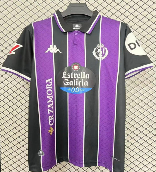 Camisola Real Valladolid CF 2025-26 Alternativa Preta Versão Adepto