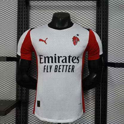 Camisola Ac Milan 2025-26 Alternativa Branca Versão Jogador