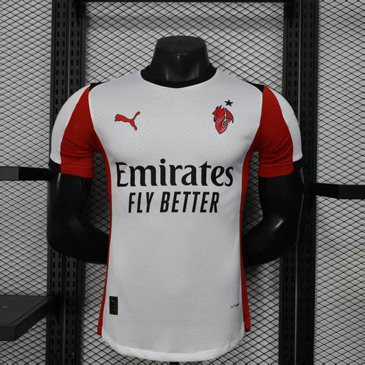 Camisola Ac Milan 2025-26 Alternativa Branca Versão Jogador