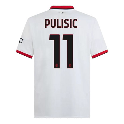 Camisola Ac Milan 2024-25 Alternativa Branca Versão Adepto PULISIC #11