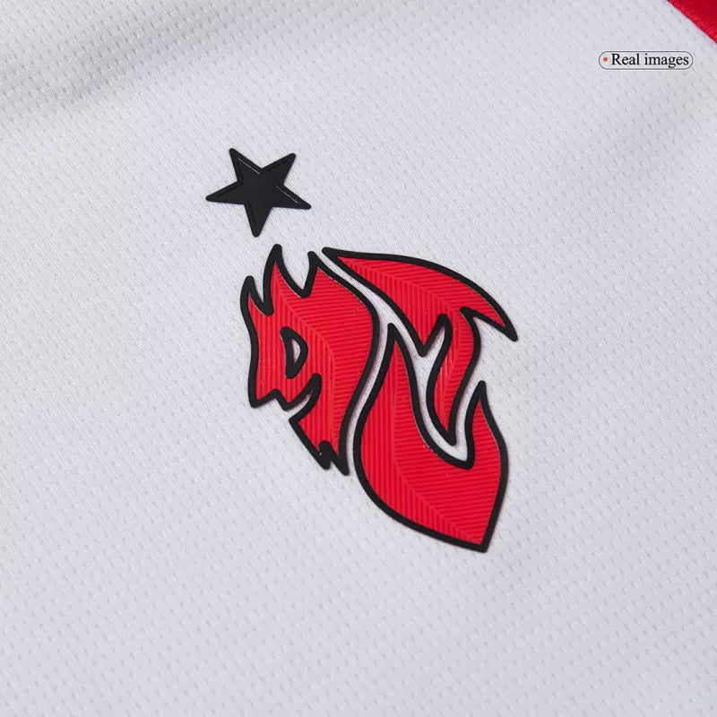 Camisola Ac Milan 2025-26 Alternativa Branca Versão Adepto