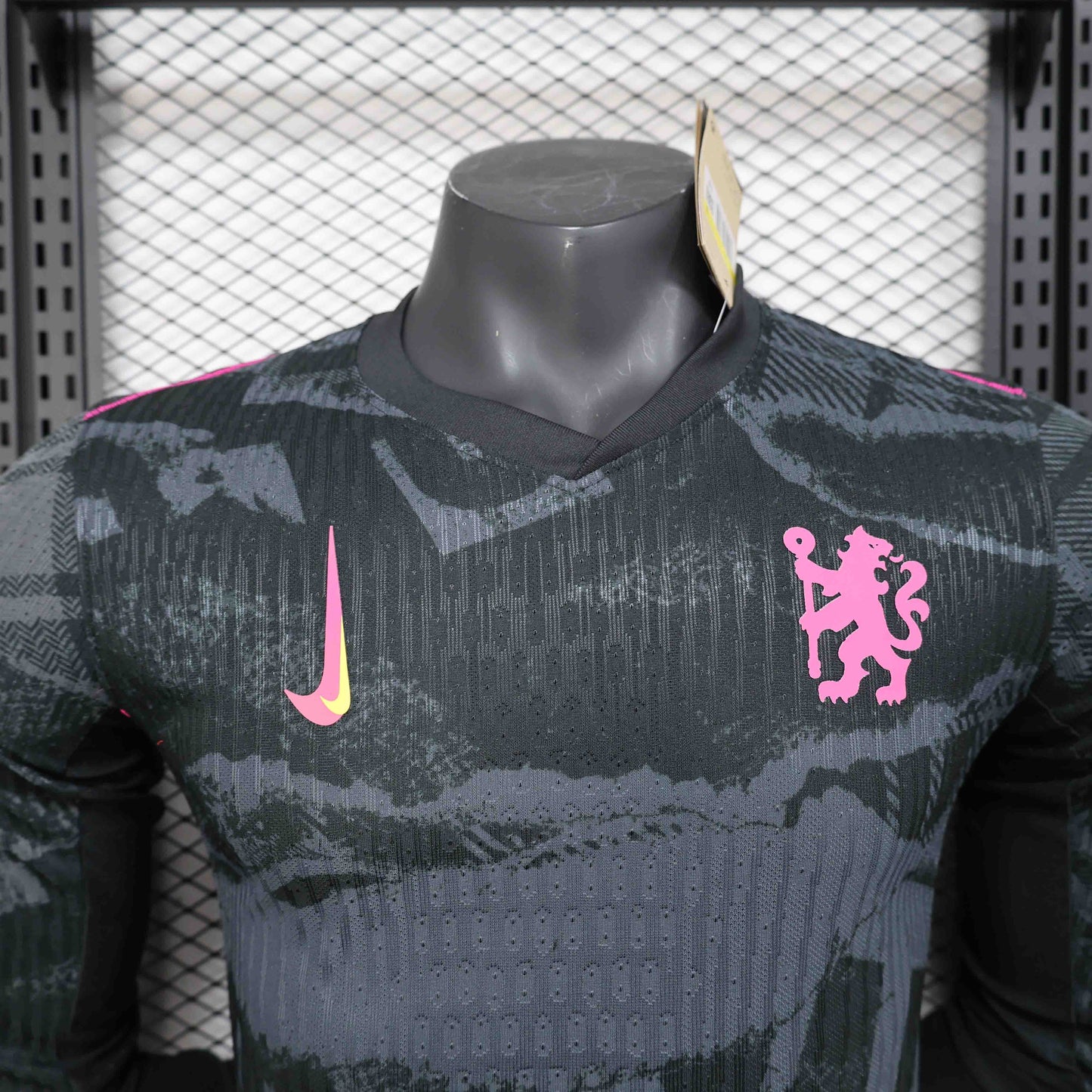 Camisola Manga Comprida CHE 2024-25 Alternativa Preta Versão Jogador