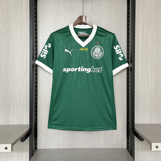 Camisola SE Palmeiras 2025-26 Principal Versão Adepto Todos Patrocinadores