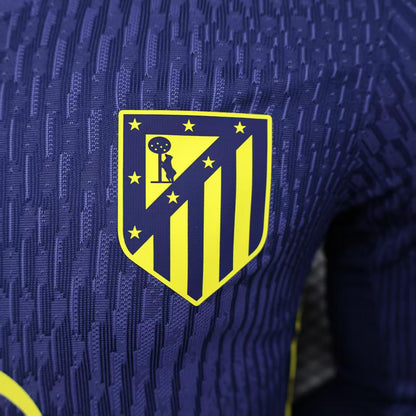 Camisola Manga Comprida Atletico Madrid 2025-26 Alternativa Azul Versão Jogador