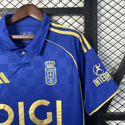 Camisola Real Oviedo 2025-26 Principal Versão Adepto