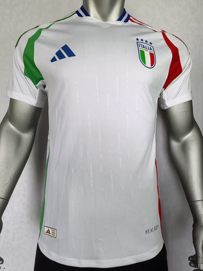 Camisola Italia 2024 Alternativa Branca Versão Jogador