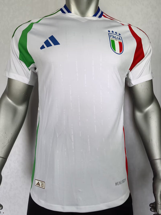 Camisola Italia 2024 Alternativa Branca Versão Jogador