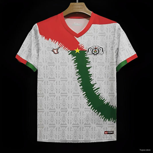 Camisola Burkina Faso 2024 Alternativa Branca Versão Adepto