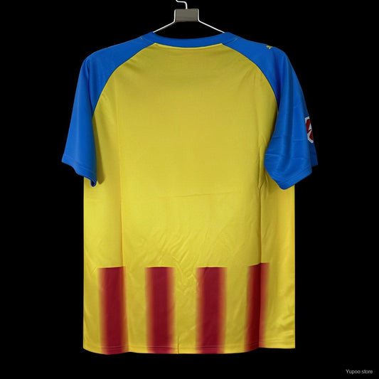 Camisola Valencia FC 2025-26 Alternativa Amarela Versão Adepto