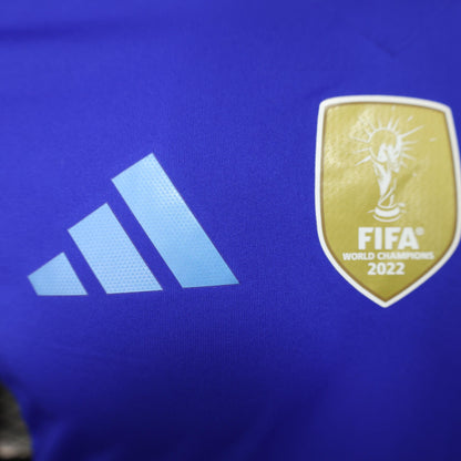 Camisola Argentina 2024 Alternativa Azul Versão Jogador
