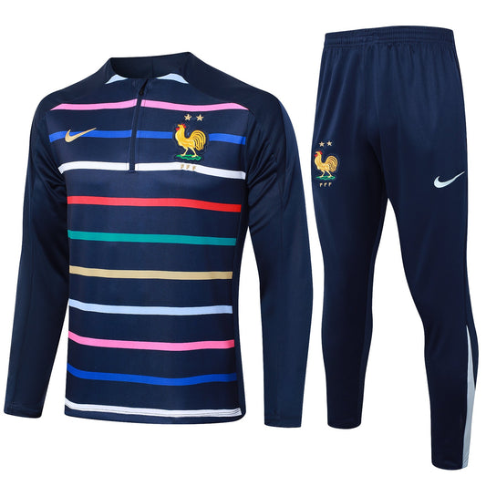 Fato de Treino França 2024 - Camisola com Fecho