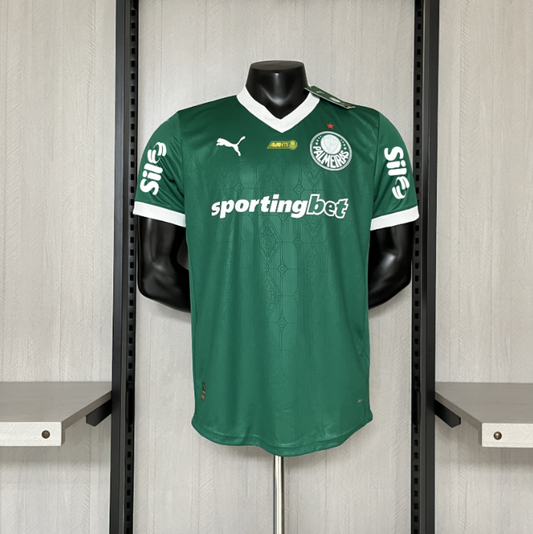 Camisola Palmeiras 2025-26 Principal Versão Jogador Todos Patrocinadores