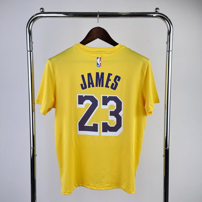 Tshirt NBA Los Angeles Lakers Dri-Fit James #23 Amarela