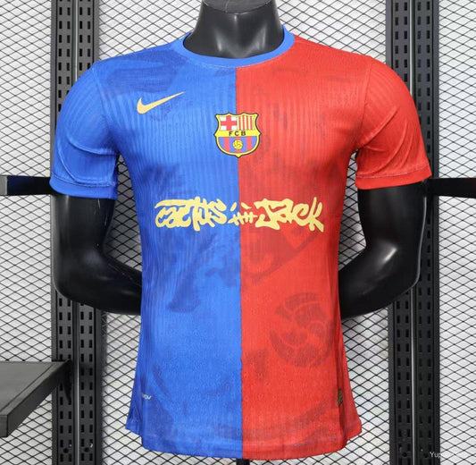 Camisola FC Barcelona 2025-26 Edição Travis Scott Versão Jogador