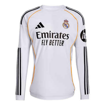Camisola Manga Comprida Real Madrid CF 2025-26 Principal Versão Adepto