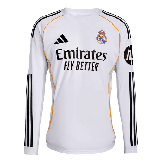 Camisola Manga Comprida Real Madrid CF 2025-26 Principal Versão Adepto