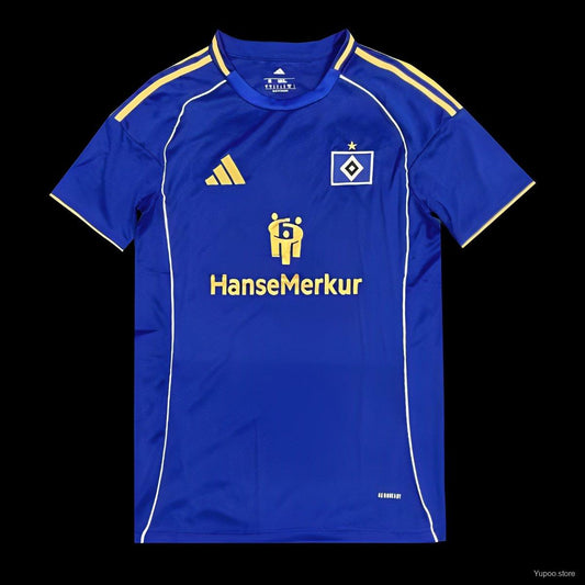 Camisola Hamburger SV 2025-26 Alternativa Azul Versão Adepto