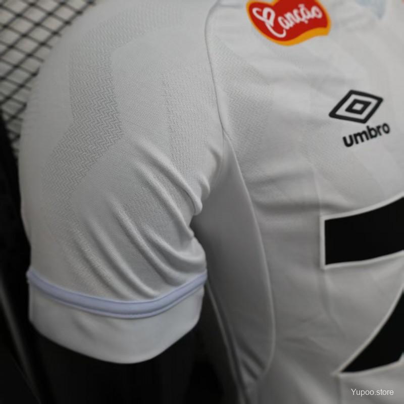 Camisola Santos FC 2025-26 Principal Versão Jogador Todos Patrocinadores